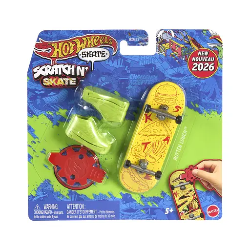 Скейт із взуттям для пальчиків Hot Wheels Круте перетворення Hot Wheels в асортименті (HXM73) - фото 2