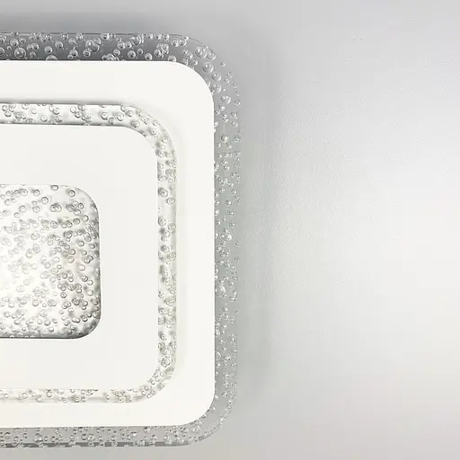 Cвітильник LED з прозорим акриловим розсіювачем 30х30 см | Line F | Арт. 2234-300 Q WT - фото 2