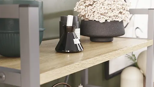 Этажерка 4/60 Ferrum-decor Серии Коннект 120x60x28 серый ДСП Дуб Сонома 16мм (FRD-104251) - фото 6