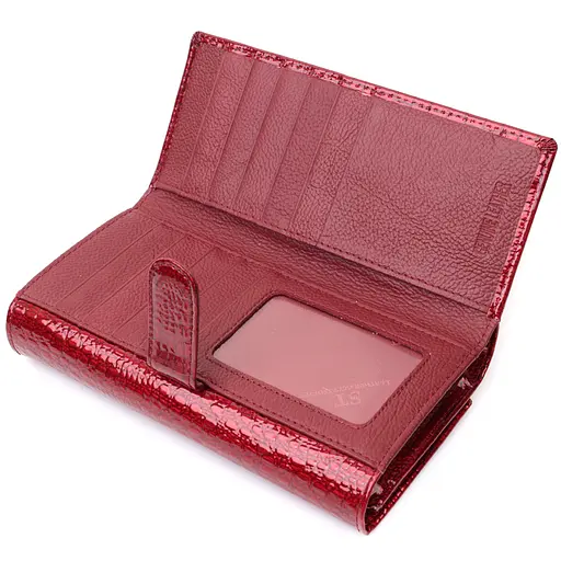 Кожаный женский кошелек ST Leather 18.5х9.5х3.5 см acs0029399 - фото 9
