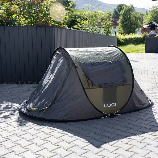 Палатка Lugi LU-030GR Pop-Up с автоматическим каркасом зеленый - фото 2