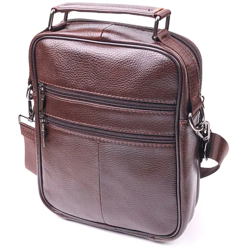Чоловіча шкіряна сумка Vintage 20х24,5х6 см sum0022397 - фото 2