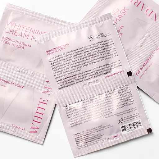 Отбеливающая крем-маска White Mandarin 2х6 мл - фото 3