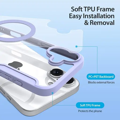 Чехол-книжка Dux Ducis Skin X Pro with MagSafe для Apple iPhone 16, 6.1 Purple - фото 4