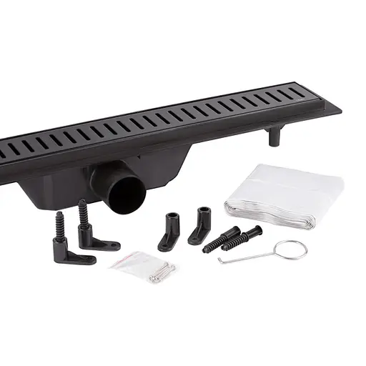 Лінійний трап Q-tap Dry FF304-600MBLA з нержавіючої гратами з сухим затвором 600 мм - фото 5