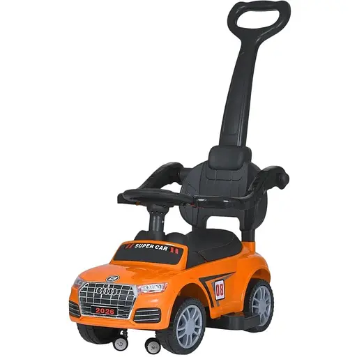 Дитяча каталка-толокар Bambi Racer M 5045L - комфорт і безпека в кожній поїздці, помаранчева