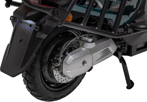 Електроскутер Двомісний Crosser CR17 (2500W, Графенова батарея 72V/35Ah) Чорний - фото 5