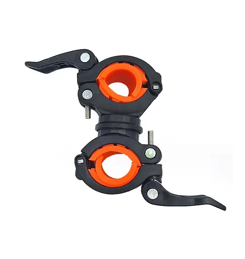 Кріплення для велосипедної фари універсальне чорно -жовтогарячий (G0000458) - фото 2