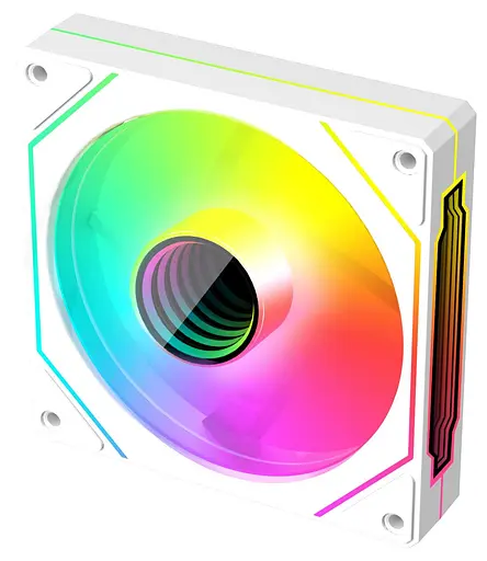 Вентилятор Coolmoon 120мм CM-5PRO-W-F Forward (CM-5PRO-W-F) White - фото 3