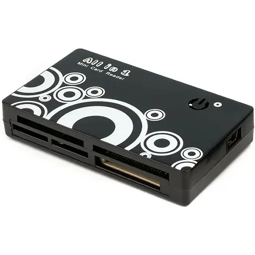 Кардрідер USB Atcom TD2027, чорний, USB 2.0 - microSD / SD / MS / M2 (10727) - фото 1