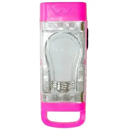 Светодиодный фонарик HL-1789 розовый компактный аккумуляторный ручной LED - фото 1
