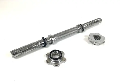 Гантельный гриф EasyFit 40 см Ø 25 мм хромированный (EF-8049) - фото 1