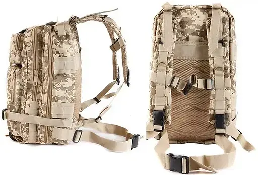 Тактический рюкзак 28 л + система Molle + такань Oxford (Пиксель) - фото 5