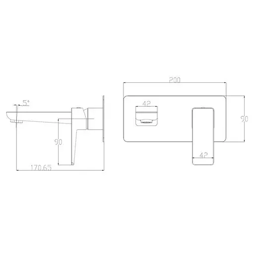 Змішувач для раковини Omnires Parma grafit (PM7415GR) - фото 2