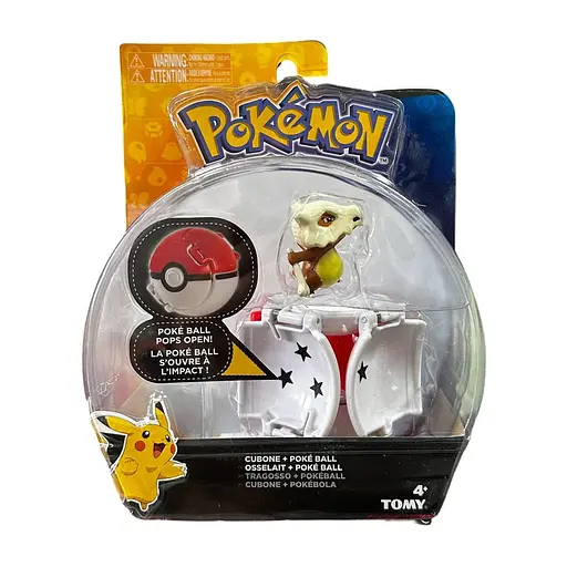 Ігрова фігурка Tomy Throw 'N' Pop Poke Ball Pokemon Кубон з покеболом 5 см - фото 3