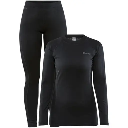Комплект термобілизни Craft Core Warm Baselayer Set Woman Black XL (1068-1909708 XL 999000)