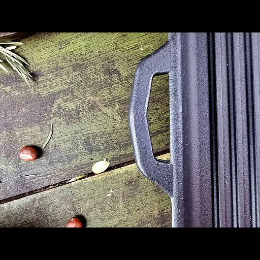 Сковорода Maysternya чугунная 28x28 см квадратная гриль с металлической ручкой (280-280-40MRgrill) - фото 7