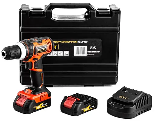 Дриль-шуруповерт акумуляторний GTM DS18/40P - фото 4