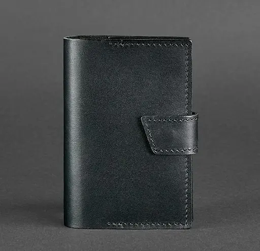 Шкіряна обкладинка для паспорта 4.0 чорна - фото 6