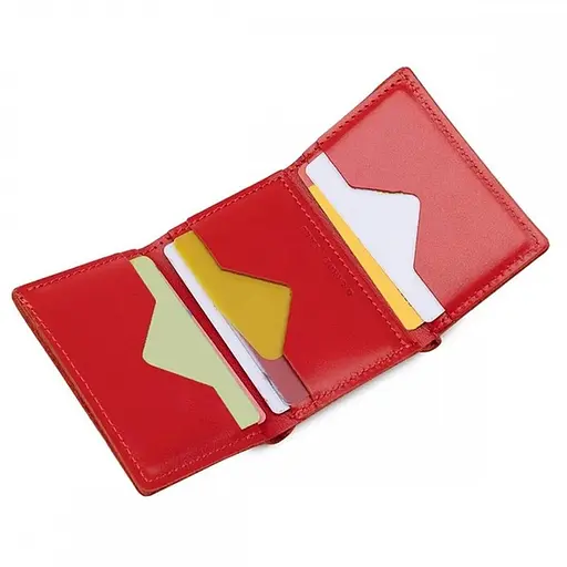 Мужской кожаный кошелек Grande Pelle 10х7.5х1.5 см acs0029244 - фото 3