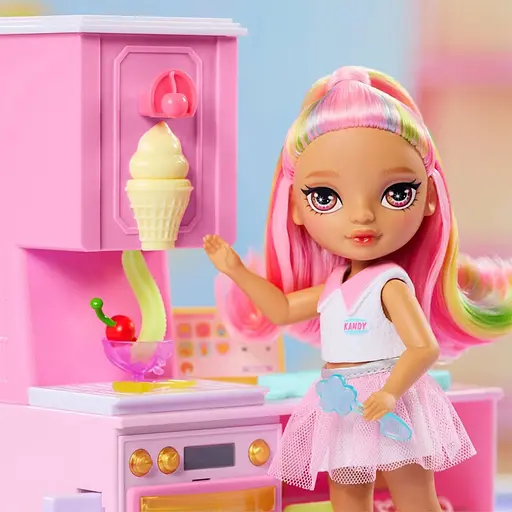 Игровой набор с куклой серии Littles Кондитерская Кэнди Rainbow High 522058 - фото 8