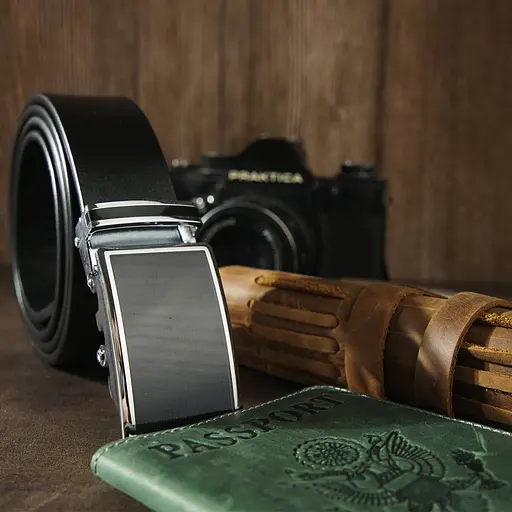 Ремінь шкіряний Vintage чоловічий 115х3,4 см acs0014910 - фото 5