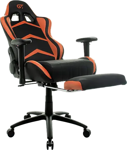 Геймерское кресло GT Racer черное с оранжевым (X-2534-F Black/Orange) - фото 7