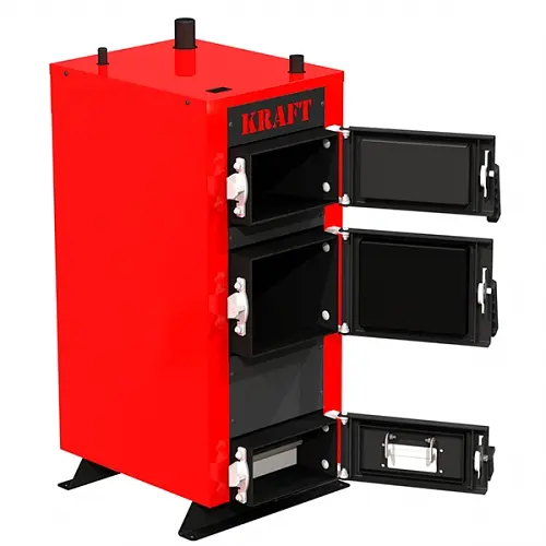 Твердопаливний котел Kraft серія E new 12 з ручним керуванням - фото 2