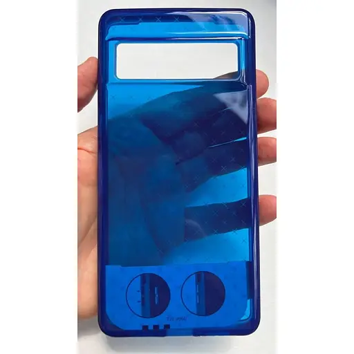 Оригинальный противоударный силиконовый чехол Tech21 Evo Check для Google Pixel 7 Pro (6.7") Blue (T21-9960) - фото 10