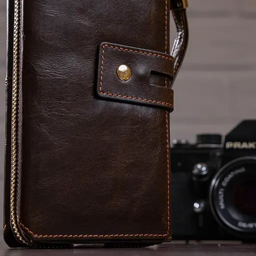 Чоловічий шкіряний клатч Vintage 19,5х10х3,5 см sum0012745 - фото 10