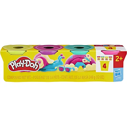 Набір маси для ліплення Hasbro Play-Doh- 4 баночки (G0512_G0689)