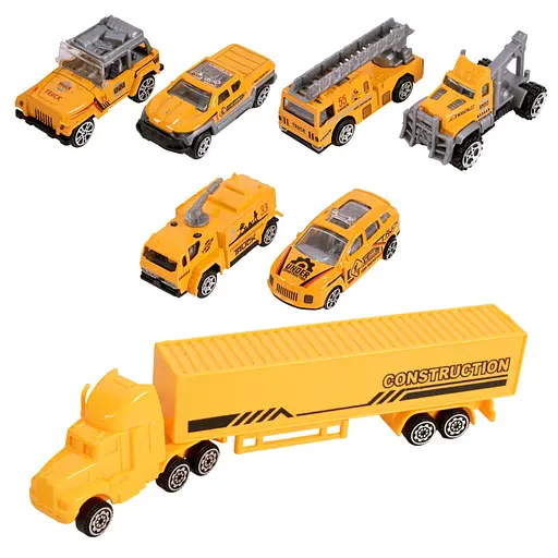 Дитячий трейлер з машинками LH638, 6 машинок - фото 5