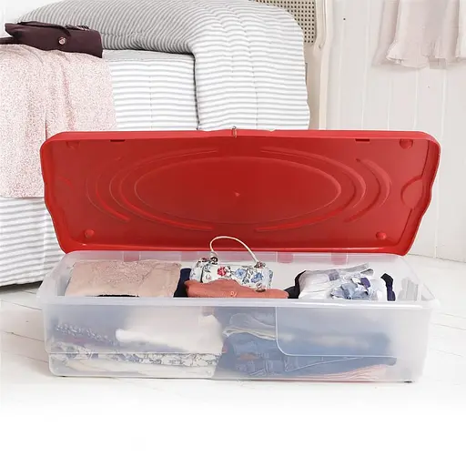 Контейнер для хранения Stagione 80x60x18h, 60 л красный - фото 2