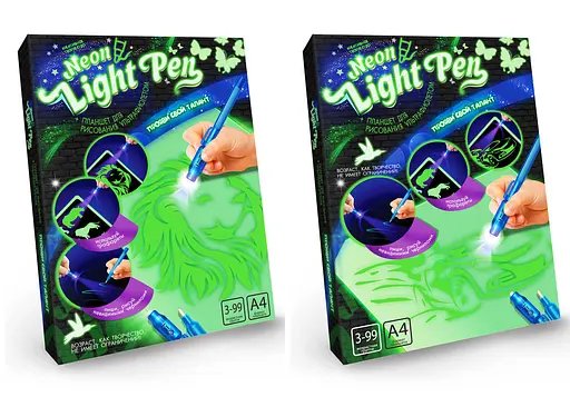 Набір креативної творчості Neon Light Pen (українською), Danko Toys - фото 2