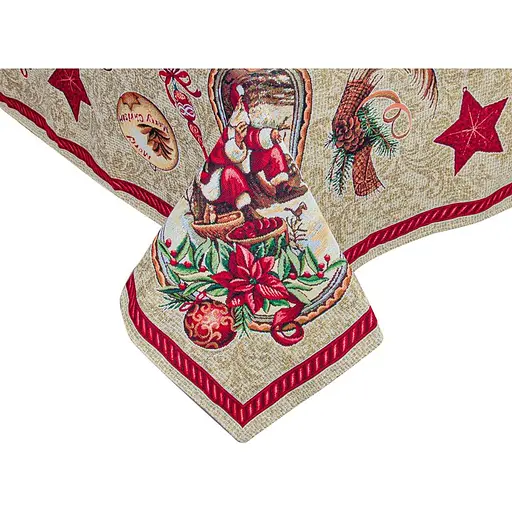 Скатерть Lefard Home Textile Santa Claus гобеленовая 180х140 см (732-182) - фото 3