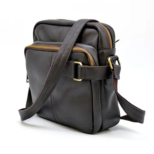 Кожаный мессенджер для мужчин TARWA 24х26х8 см sum0028350 - фото 1