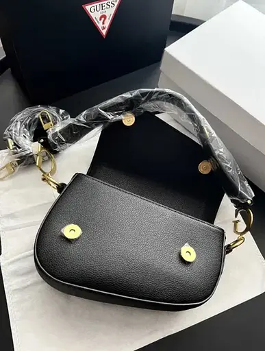 Жіноча сумка G-Dream сідло (в стилі Гесс Guess) Чорна - фото 8