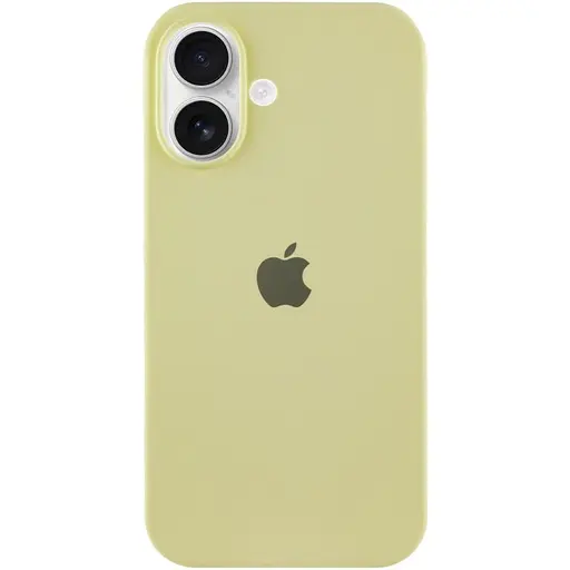 Чехол Epik Silicone Case Full Protective AA для Apple iPhone 16 Plus 6.7 Желтый/Mellow Yellow - фото 1