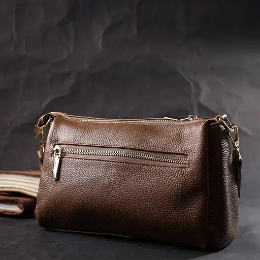 Кожаная сумка женская Vintage 24х16х6.5 см sum0024809 - фото 9