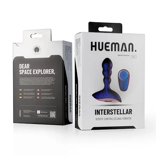 Анальна пробка Hueman Interstellar Remote Controlled 12.1 см (фіолетовий) - фото 13