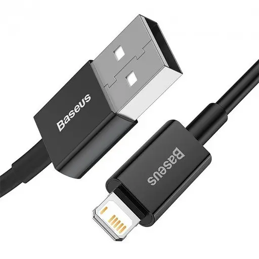 Кабель Baseus Superior Series Fast Charging Data Cable USB to Lightning 2.4A 2 м Чорний - фото 3