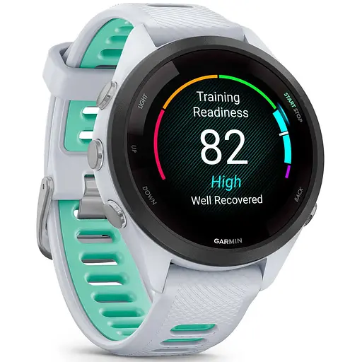 Смарт-часы Garmin Forerunner 265S Black Bezel with Whitestone Case and Whitestone/Neo Tropic Silicone Band 010-02810-54 - фото 9