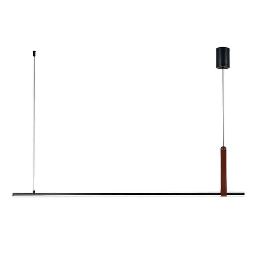 Підвісний світлодіодний світильник G 2810/1100 44W Чорний+Штучна шкіра - фото 6