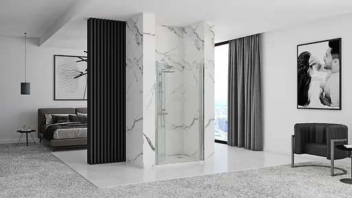 Душові двері Rea Western Space N2 90 REA-K9993, прозорий, хром - фото 5