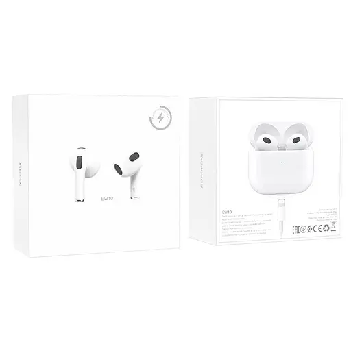Наушники Hoco EW10 AirPods 3 with Wireless Charging (White) [64866] - фото 7