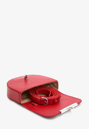 Жіноча шкіряна сумка поясна-кросбоді Bridget червона - фото 10
