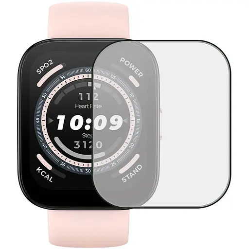 Полимерная пленка 3D (full glue) (тех.пак) для Xiaomi Amazfit Bip 5 Черный