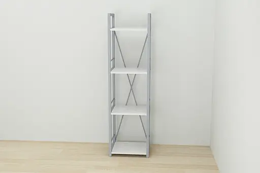 Этажерка 4/34 Ferrum-decor Серии Коннект 120x34x28 серый ДСП Белый 16мм (FRD-104283) - фото 6