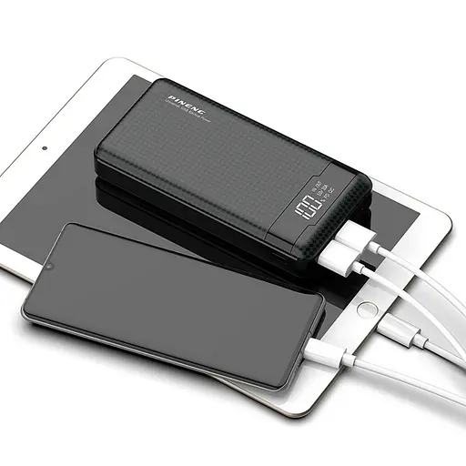 Портативный внешний аккумулятор Pineng PN-861 20000 mAh Power Bank Черный - фото 4