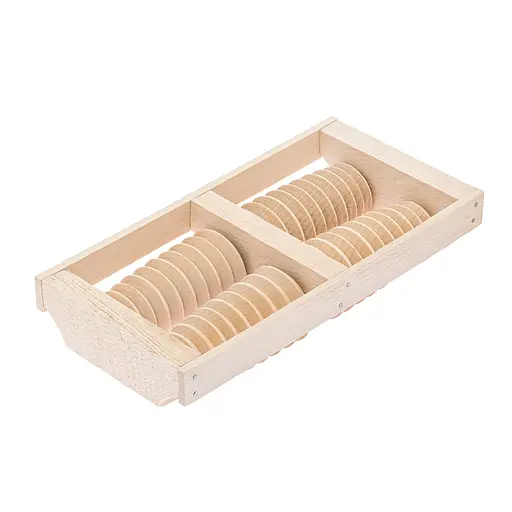 Масажер для стоп дерев'яний для профілактики плоскостопості та рефлекторного масажу на 4 ролики на дві ноги., Woodly 87033 - фото 4